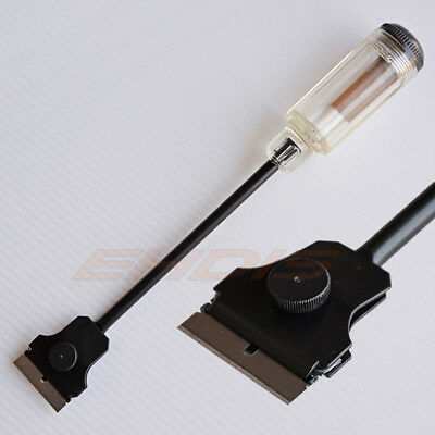 Car Sticker Paint Long Reach Scraper Remover Handle & Razor Blade for Cleaning - Fresh Stock Dated October 2025