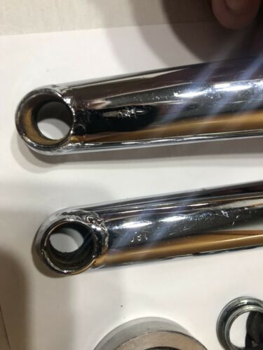 EARLY 90’s PROFILE 180mm CHROME CRANK SET OLD SCHOOL BMX CRANKS - Fresh Stock Dated October 2025