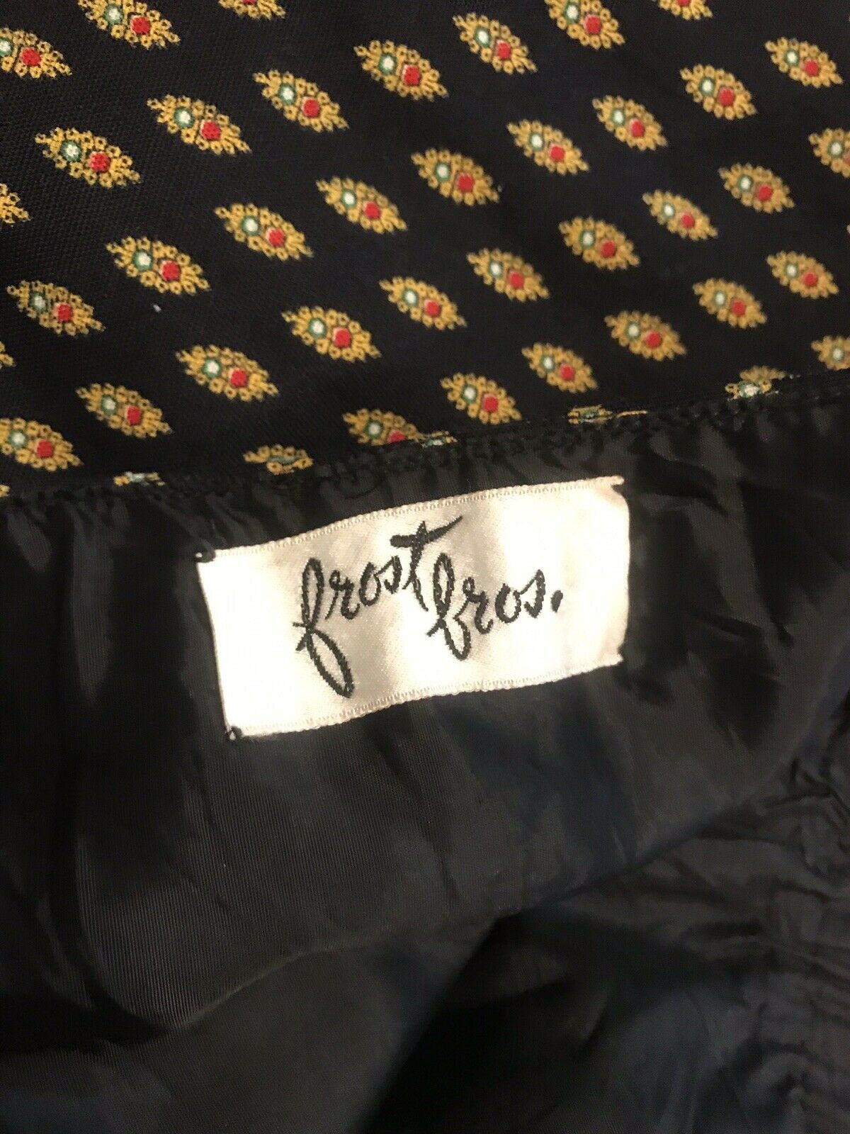 Vintage Anne Klein Appliqué A-Line Midi Skirt Boho Folk Cottagecore 26” Waist - Fresh Stock Dated October 2025