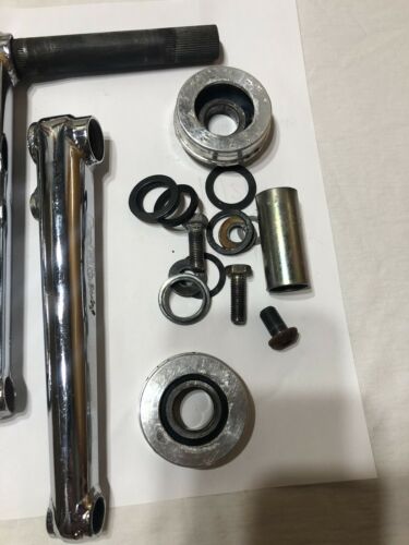 EARLY 90’s PROFILE 180mm CHROME CRANK SET OLD SCHOOL BMX CRANKS - Fresh Stock Dated October 2025
