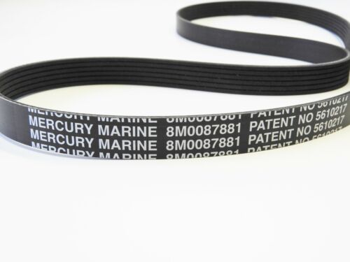 GENUINE OEM Mercury Marine Serpentine 8M0087881 Belt 4.5L MPI Alpha / Bravo  New - Fresh Stock Dated October 2025