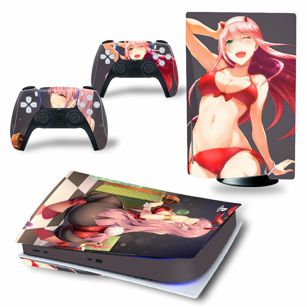 PS5 Console Hentai Anime Girls Porn Decals Skins For Controllers Vinyl Stickers - Fresh Stock Dated October 2025