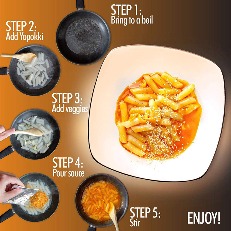 Cheese Tteokbokki Korean Rice Cake Instant (Pack Of 2, Cheese Sauce) Korean Snac - Fresh Stock Dated October 2025