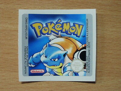 Gameboy Pokemon BlueYellowRed Replacement Label Decal Sticker Nintendo Cartridge - Fresh Stock Dated October 2025