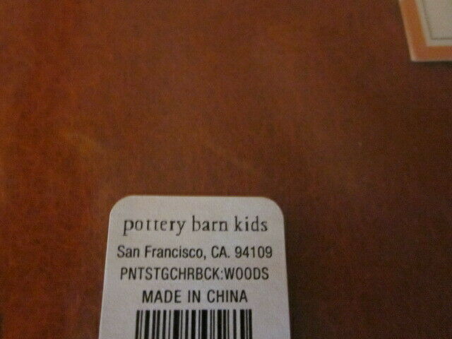 S/4 Pottery Barn Kids Peanuts Woodstock Turkey Thanksgiving Chairbacker NO MONO - Fresh Stock Dated October 2025