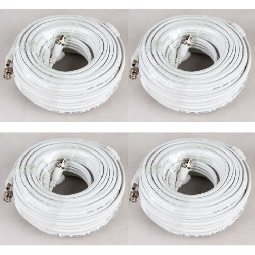 RG59 Coaxial Cable 100ft 200ft Bulk Coax DUAL / QUAD Outdoor 20AWG - CCTV Combo - Fresh Stock Dated October 2025