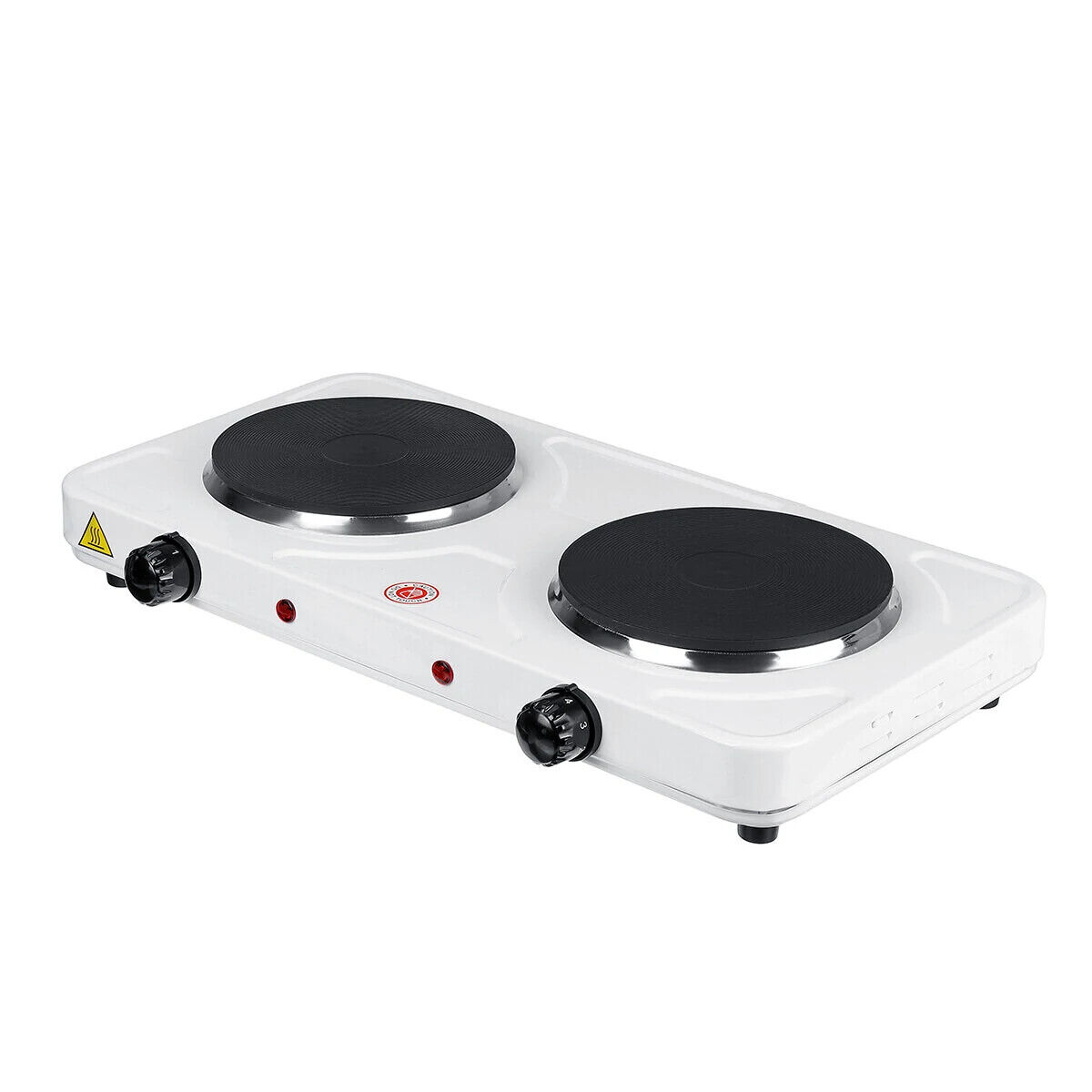 110V 2000W Portable Double Electric Stove Burner Hot Plate Cooking Heater - Fresh Stock Dated October 2025