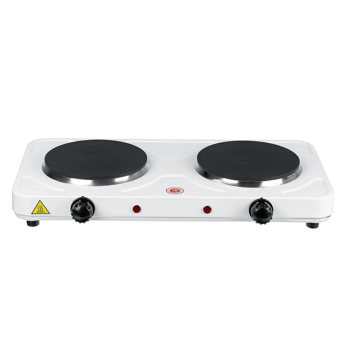 110V 2000W Portable Double Electric Stove Burner Hot Plate Cooking Heater - Fresh Stock Dated October 2025