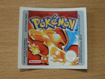 Gameboy Pokemon BlueYellowRed Replacement Label Decal Sticker Nintendo Cartridge - Fresh Stock Dated October 2025