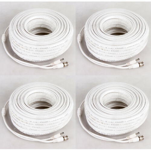 RG59 Coaxial Cable 100ft 200ft Bulk Coax DUAL / QUAD Outdoor 20AWG - CCTV Combo - Fresh Stock Dated October 2025