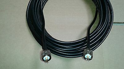 US MADE   LMR-240  PL259  Male UHF  to PL259  Male 50 ohm (CNT-240)   100 FT - Fresh Stock Dated October 2025