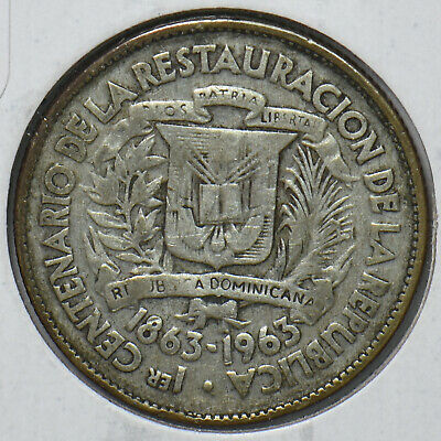 Dominican Republic 1963 25 Centavos 193126 combine shipping - Fresh Stock Dated October 2025