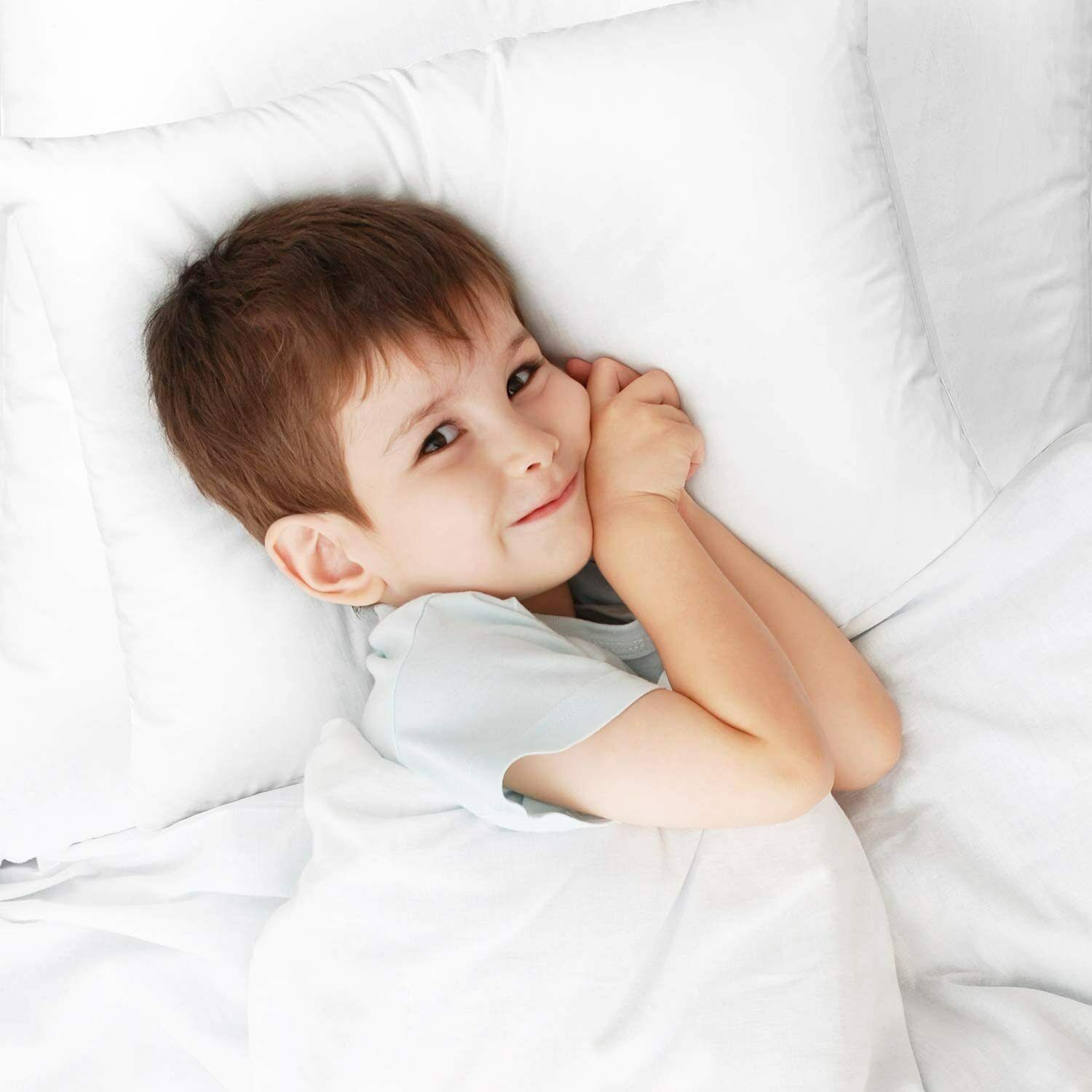 Toddler Pillow for Sleeping Hypoallergenic Cotton Cover Machine Washable - Fresh Stock Dated October 2025