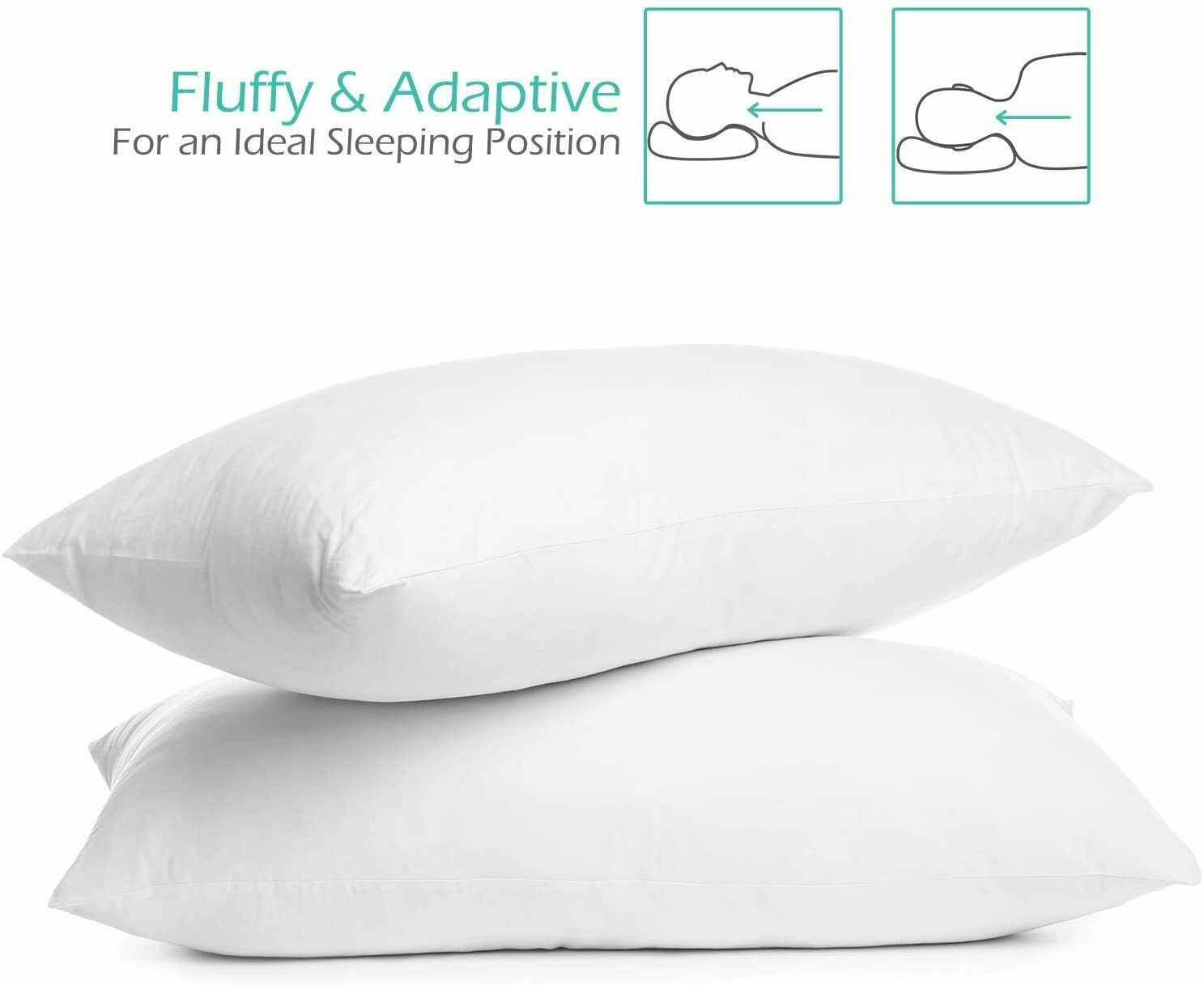 Toddler Pillow for Sleeping Hypoallergenic Cotton Cover Machine Washable - Fresh Stock Dated October 2025