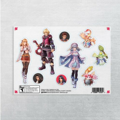 NEW My Nintendo Rewards Xenoblade Chronicles: 3 Sheets of Stickers Definitive Ed - Fresh Stock Dated October 2025