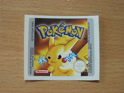Gameboy Pokemon BlueYellowRed Replacement Label Decal Sticker Nintendo Cartridge - Fresh Stock Dated October 2025