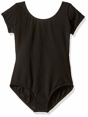 NEW Capezio Little Girls' Classic Short Sleeve Leotard, Black,Toddler (2-4) - Fresh Stock Dated October 2025