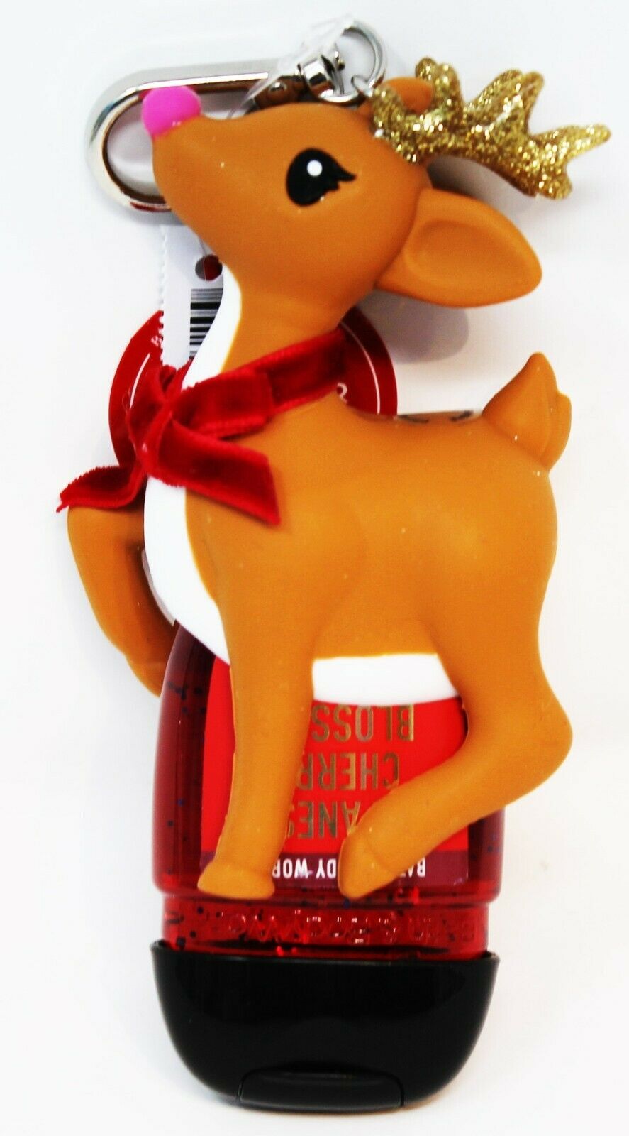 Bath & Body Works Pocketbac Hand Sanitizer Anti Bac Gel RUDOLPH REINDEER RED NOS - Fresh Stock Dated October 2025