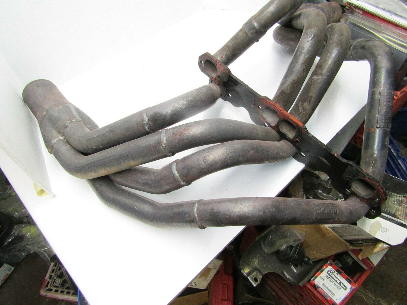 SCHOENFELD SB CHEVY CRATE HEADERS UMP IMCA WISSOTA USMTS DIRT MODIFIED SHAW - Fresh Stock Dated October 2025