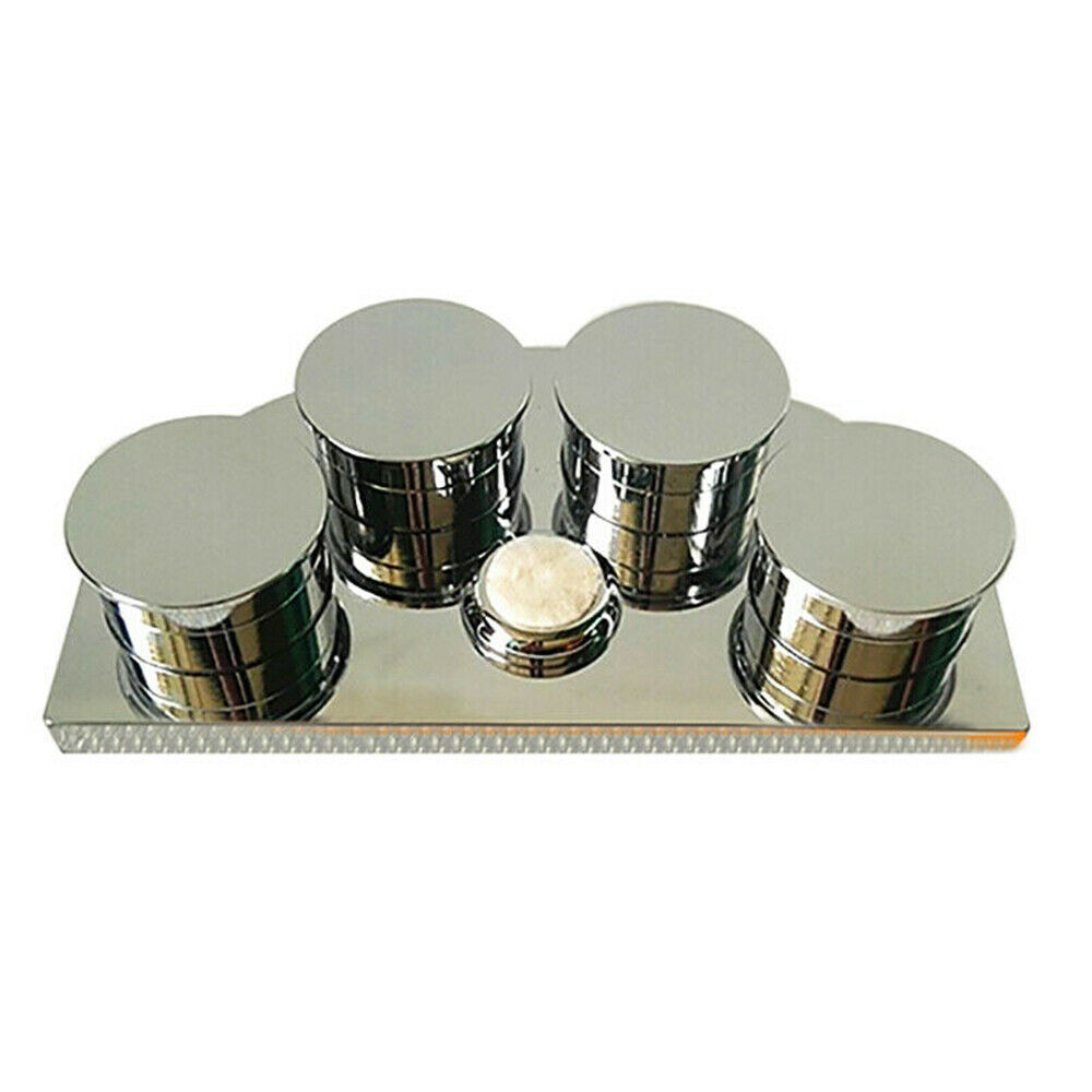 Watch Repair Oil Cup Stand Premium Polished Watchmaker Tool & 4 Containers SALE - Fresh Stock Dated October 2025