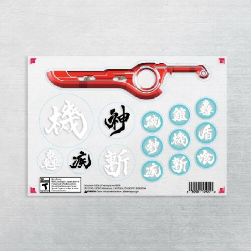 NEW My Nintendo Rewards Xenoblade Chronicles: 3 Sheets of Stickers Definitive Ed - Fresh Stock Dated October 2025
