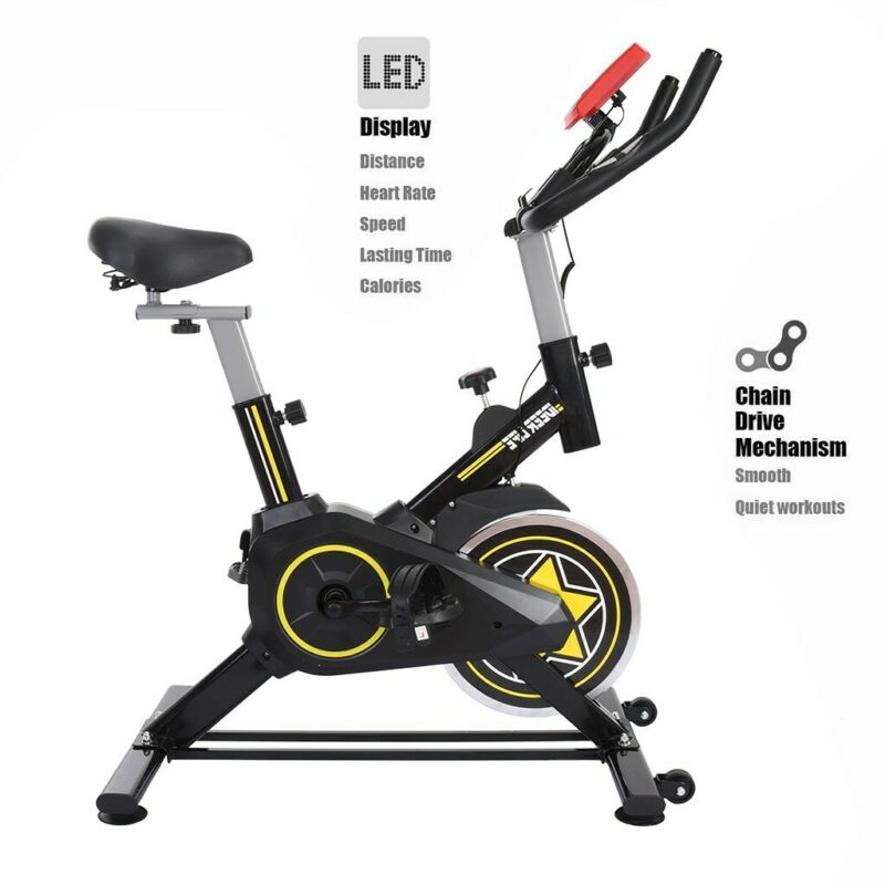 Exercise Stationary Bike Cycling Home Gym Cardio Workout Indoor Fitness Home - Fresh Stock Dated October 2025