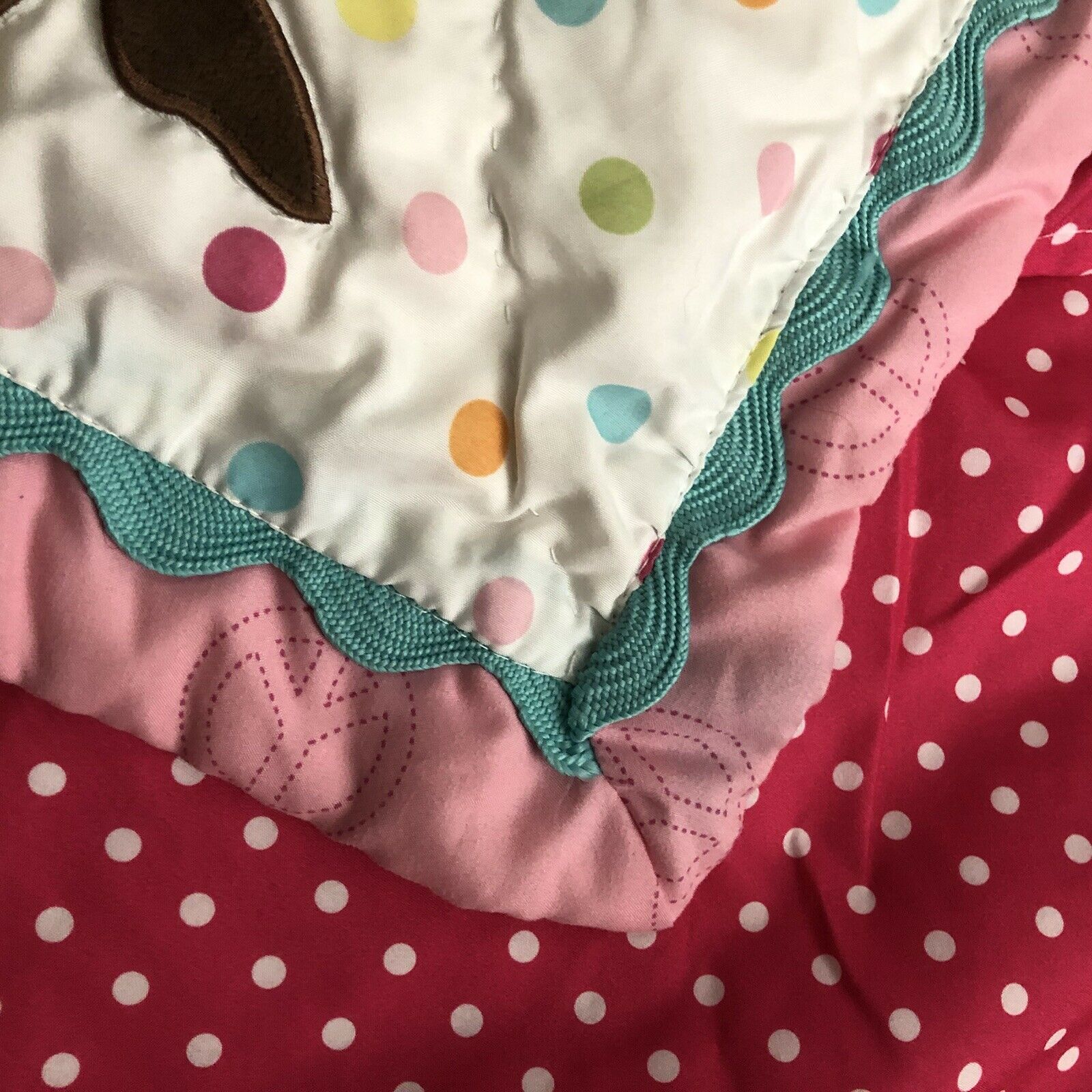 Circo Girl's Peace + Love Quilted Pink White Standard Pillow Sham - Fresh Stock Dated October 2025