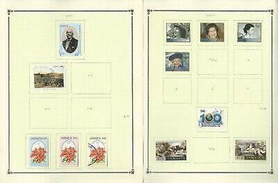 Jamaica Stamp Collection on 22 Scott Pages, 1992-2008 & BOB, JFZ - Fresh Stock Dated October 2025