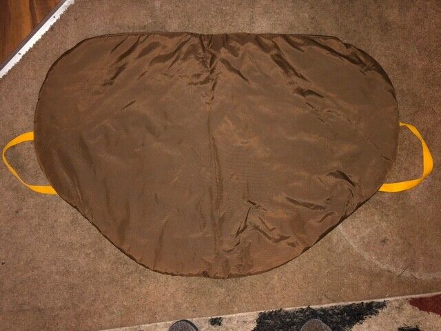 BROWN & GOLD FLEECE LINED ENGLISH SADDLE BAG CARRIER COVER 28 X 42 WITH HANDLE - Fresh Stock Dated October 2025