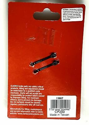Clarks Road Bike Brake Pads Insert High Performance Compound 52mm New - Fresh Stock Dated October 2025