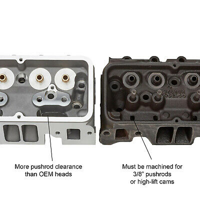 Aluminum GM 3782461 Chevy 327 SBC Camel Back/Double Hump Cylinder Head Assembled - Fresh Stock Dated October 2025