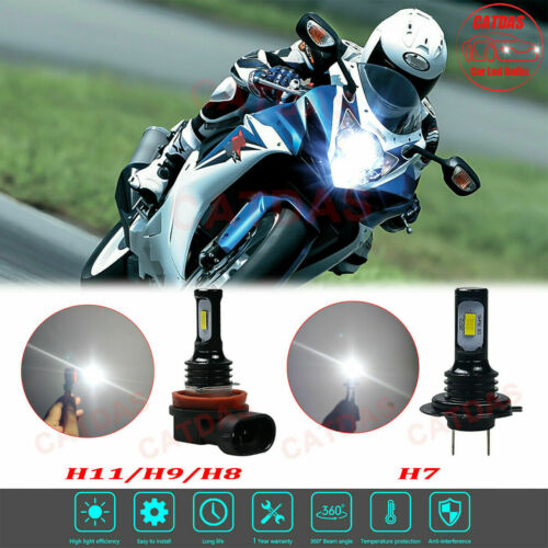 For 2011-2020 Suzuki GSXR 600 & 750 6000K LED Headlight Bulbs High Low Beam Kit - Fresh Stock Dated October 2025