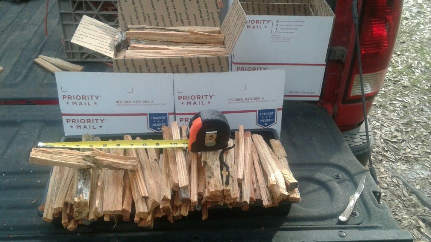 Fat Lighter Wood Kindling 10 pound bundle.  Beat the rush & order now - Fresh Stock Dated October 2025