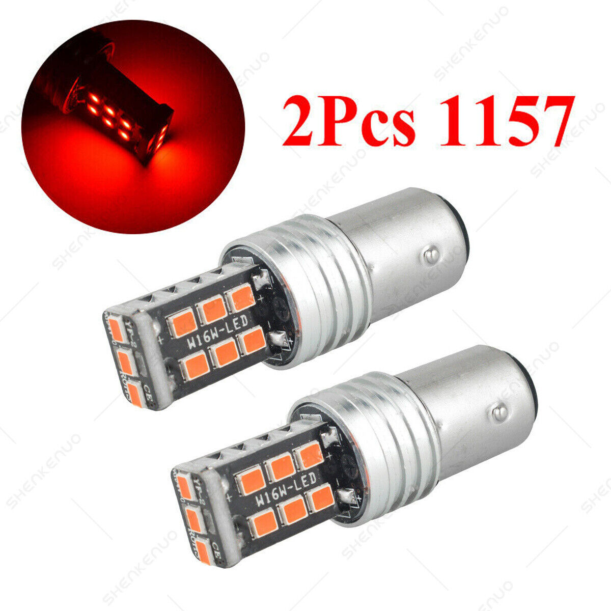 For Honda Interceptor VF500F VF700F 2X 2057 1157 LED Tail Stop Brake Light Bulbs - Fresh Stock Dated October 2025