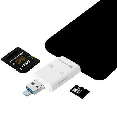 3in1 OTG SD TF Card Reader For iPad for iPhone X 8 7 6S 6 Plus 5S 5 Android IOS - Fresh Stock Dated October 2025