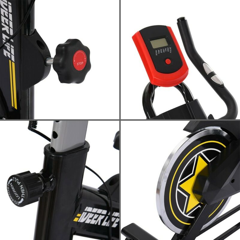 Exercise Stationary Bike Cycling Home Gym Cardio Workout Indoor Fitness Home - Fresh Stock Dated October 2025