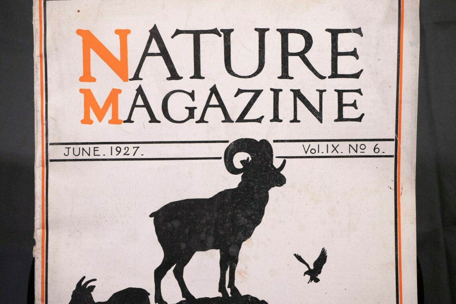 Nature Magazine June 1927 No.6 Nice Phillip Hexom Duotone Lithographic Cover - Fresh Stock Dated October 2025