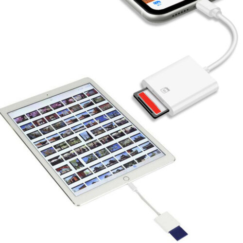 Camera Reader to SD Card Adapter For iOS 9.2 iPhone 6 7 8 11 XS iPad - Fresh Stock Dated October 2025