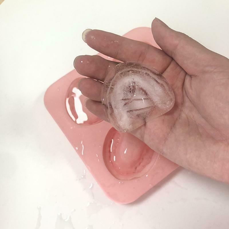 4 Hole Denture Teeth Shaped Ice Cube Mold Silicone Ice Tray DIY Ice Cream Mould - Fresh Stock Dated October 2025