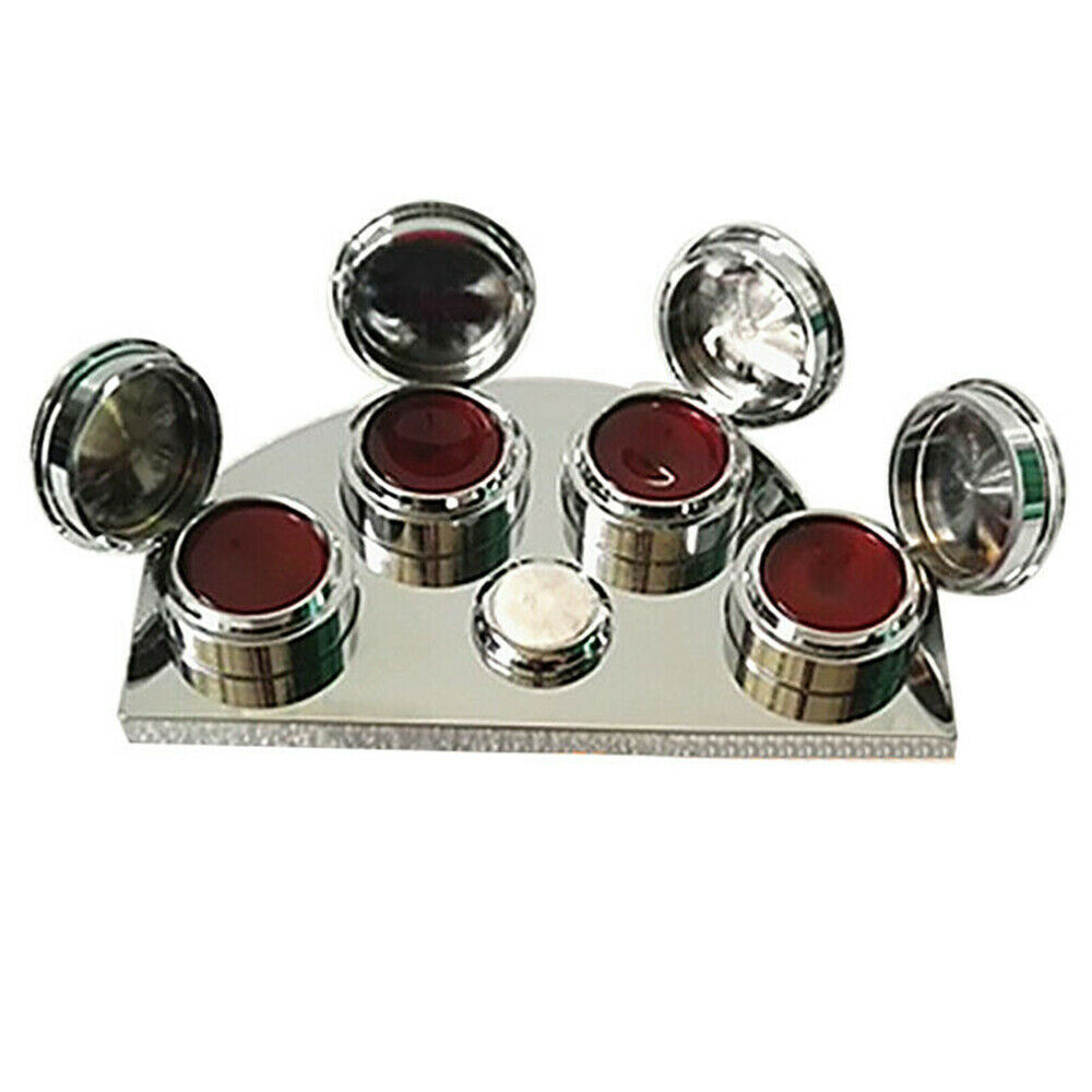 Watch Repair Oil Cup Stand Premium Polished Watchmaker Tool & 4 Containers SALE - Fresh Stock Dated October 2025