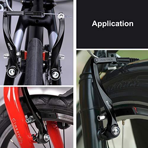 RUJOI 2 Pairs Bike Brake Pads Set,72mm V Brake Shoes with Hex Nuts and Washers, - Fresh Stock Dated October 2025