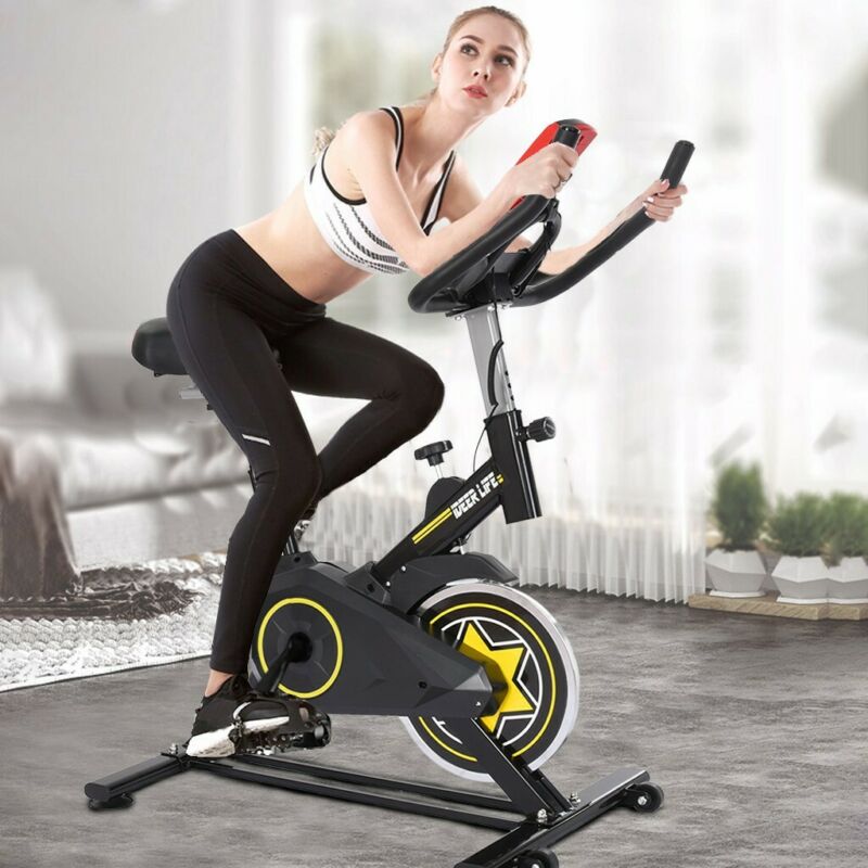 Exercise Stationary Bike Cycling Home Gym Cardio Workout Indoor Fitness Home - Fresh Stock Dated October 2025