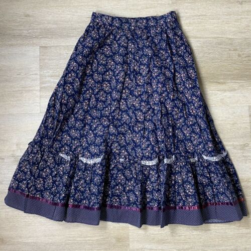 Gunne Sax Vintage Ruffle Floral Prairie Skirt - Fresh Stock Dated October 2025
