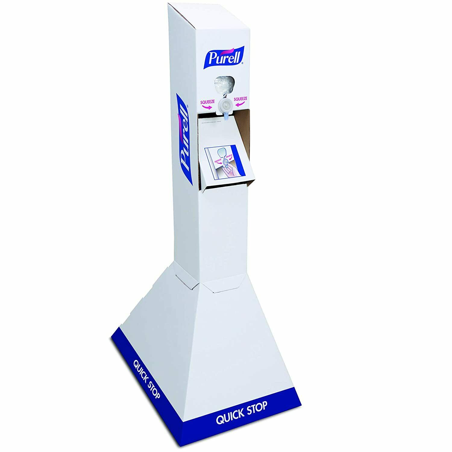 Purell Quick Floor Stand Kit w/18 bags NXT Hand Sanitizer Refill (1L) White/Blue - Fresh Stock Dated October 2025