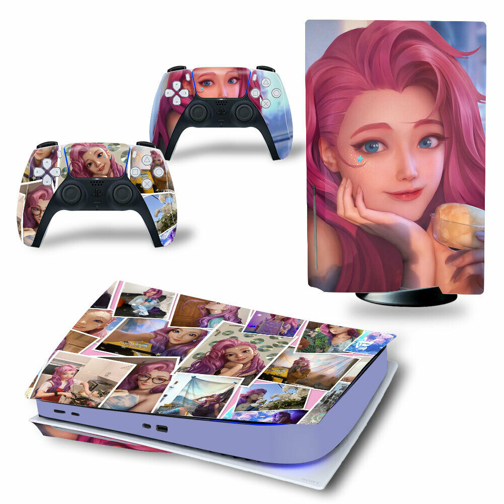 PS5 Console Hentai Anime Girls Porn Decals Skins For Controllers Vinyl Stickers - Fresh Stock Dated October 2025