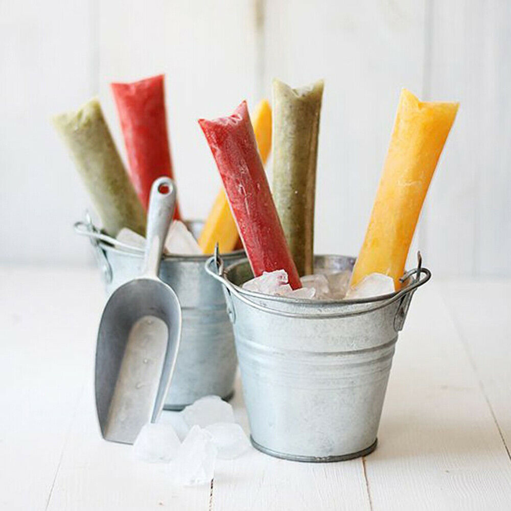 50/100pcs Ice Pop Maker Pouches Seal Freezer Bags Disposable Popsicles Bags - Fresh Stock Dated October 2025