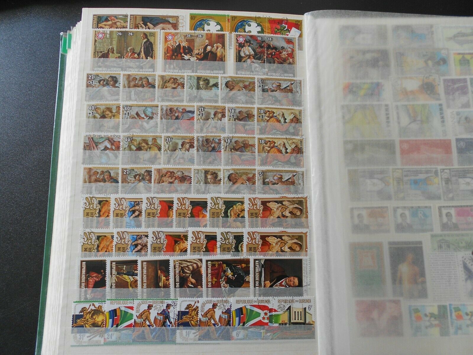 BURUNDI, beautiful collection of stamps on 10 scans, MNH/MH/USED! - Fresh Stock Dated October 2025