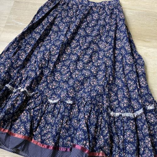 Gunne Sax Vintage Ruffle Floral Prairie Skirt - Fresh Stock Dated October 2025