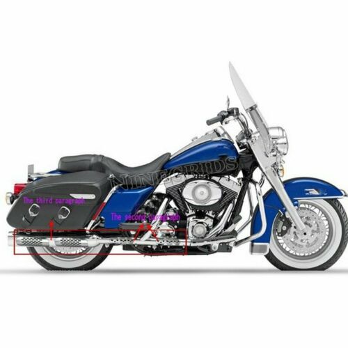 Chrome Steel Curve Motorcycle Exhaust Pipe Burn-Proof Plate Heat shield Cover - Fresh Stock Dated October 2025