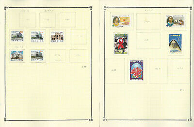 Jamaica Stamp Collection on 22 Scott Pages, 1992-2008 & BOB, JFZ - Fresh Stock Dated October 2025
